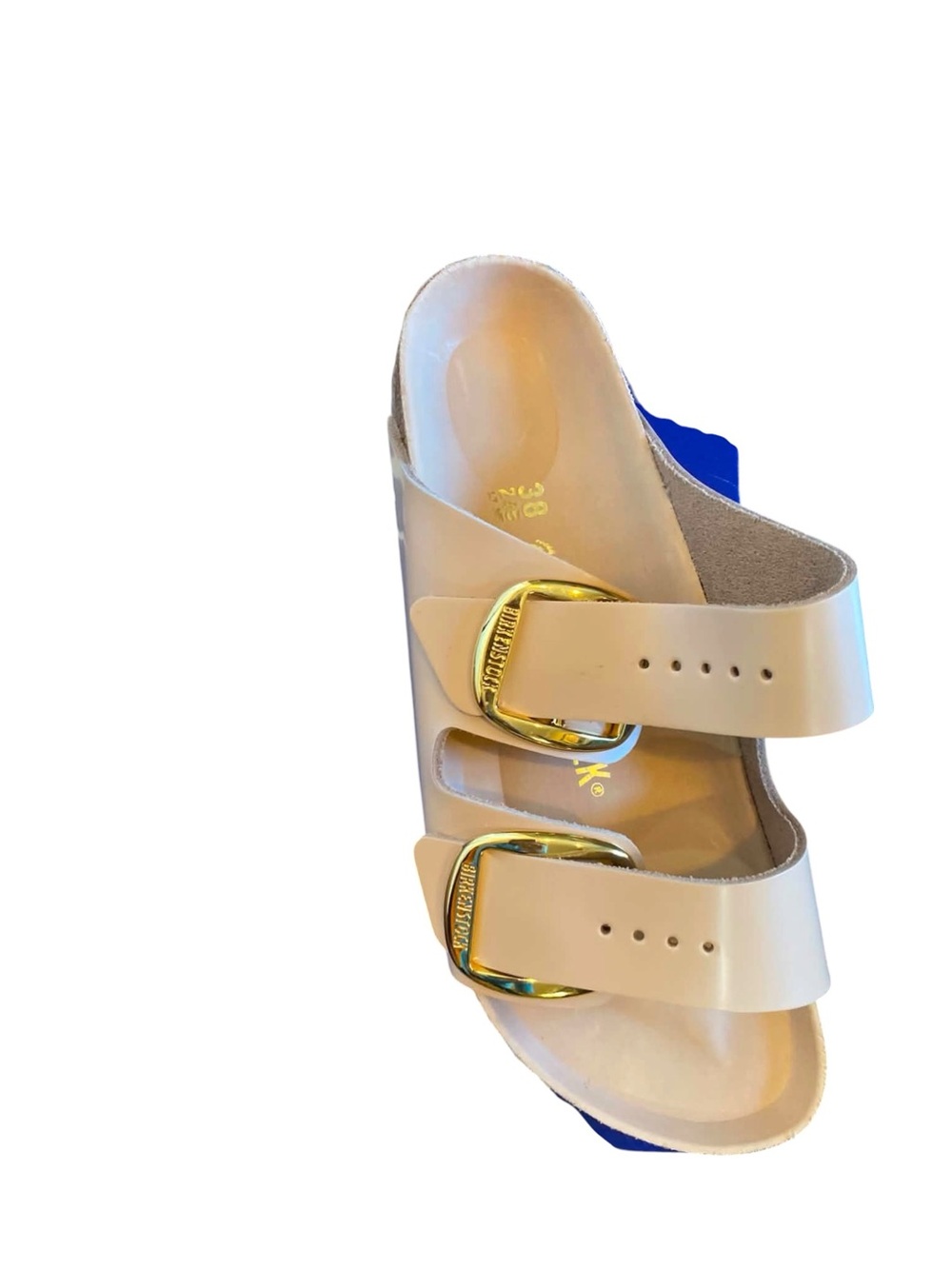 NWT Birkenstock Sandals Arizona Big Buckle Size 7 (38) New Beige - Picture 2 of 5